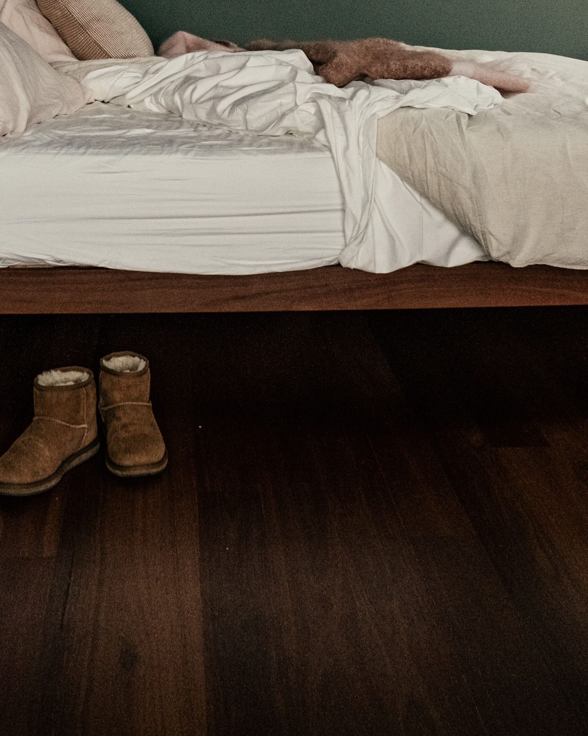 Room C bed and boots detail — Concept Project / Stock Imagery
